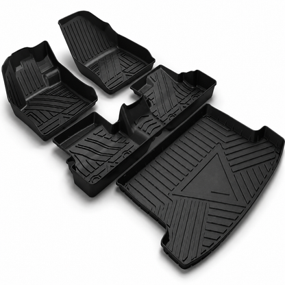 Alfombras tipo bandeja 3D Premium – Juego de 5 piezas con baúl incluido
