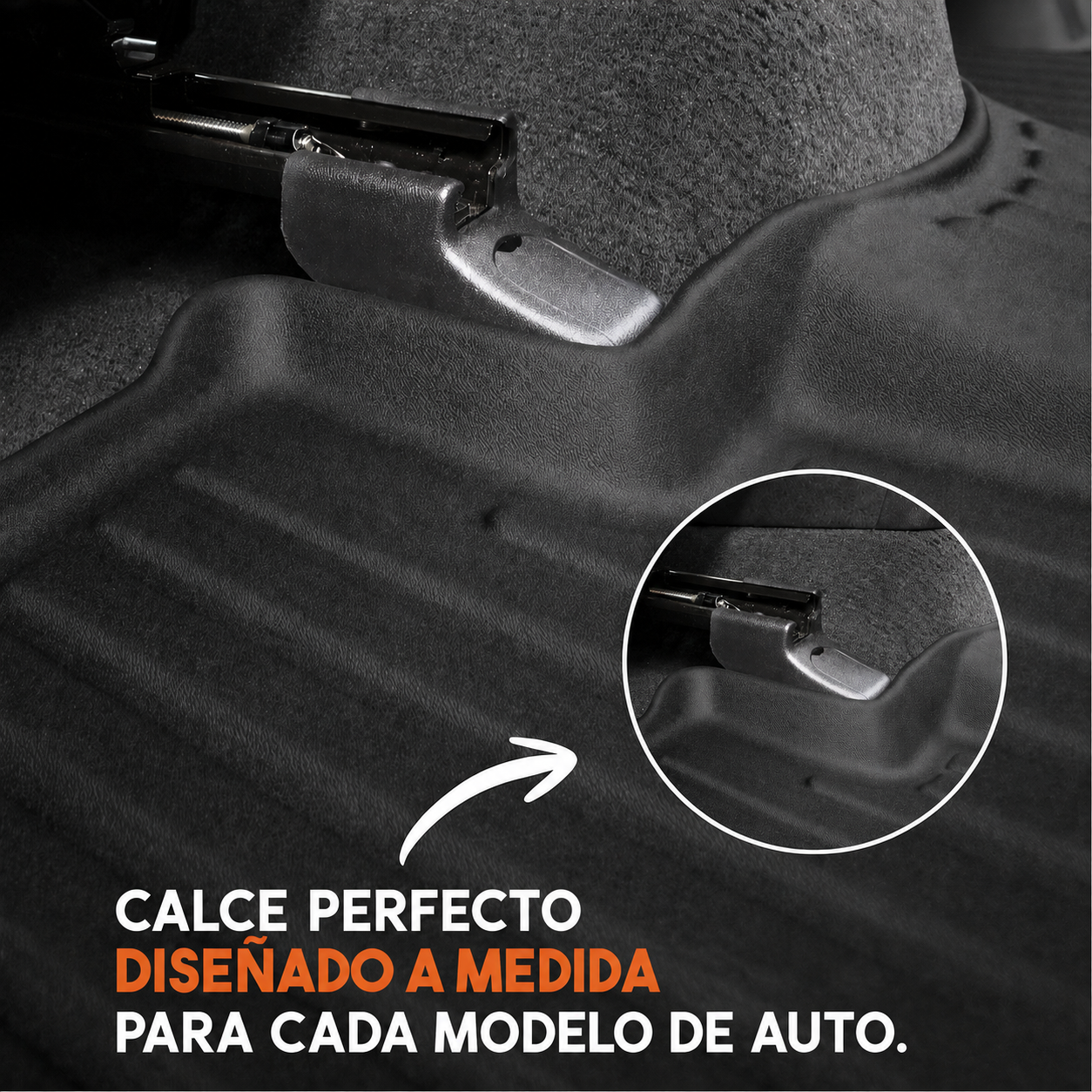 Alfombras tipo bandeja 3D Premium – Juego de 5 piezas con baúl incluido